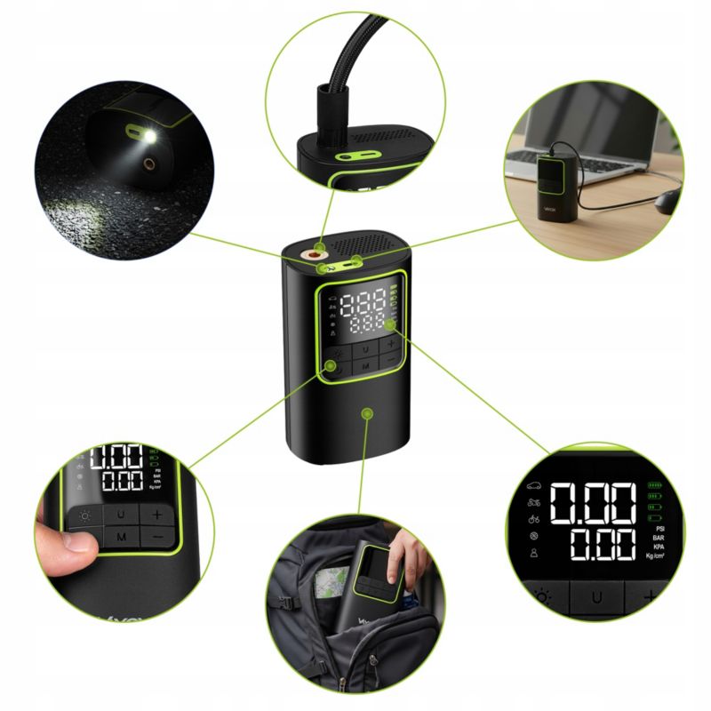Pompka elektryczna rowerowa Vayox VA0409 akumulatorowa 4000mAh 1 szt.