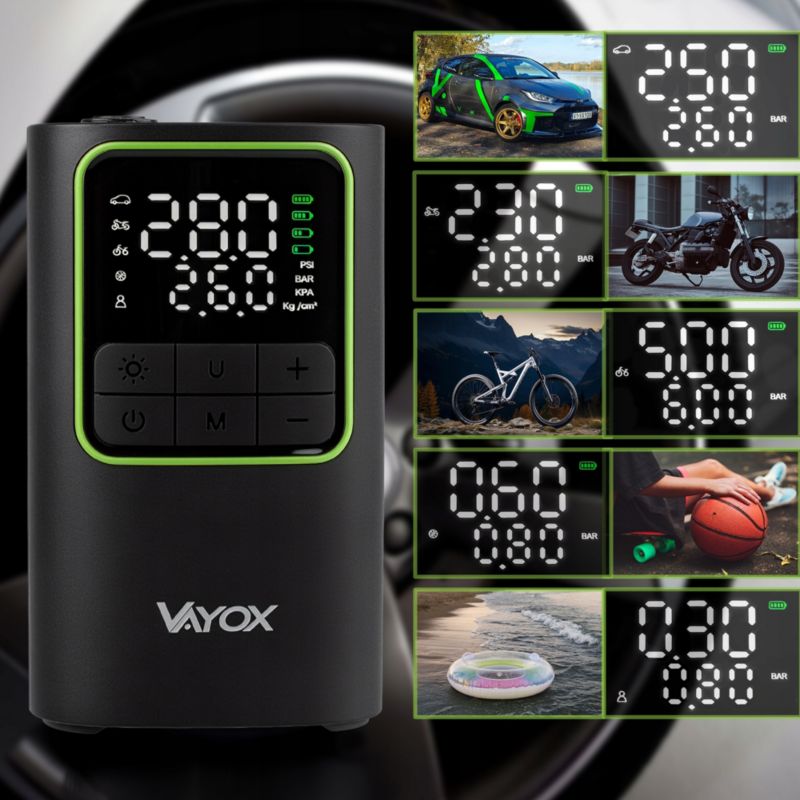 Pompka elektryczna rowerowa Vayox VA0409 akumulatorowa 4000mAh 1 szt.