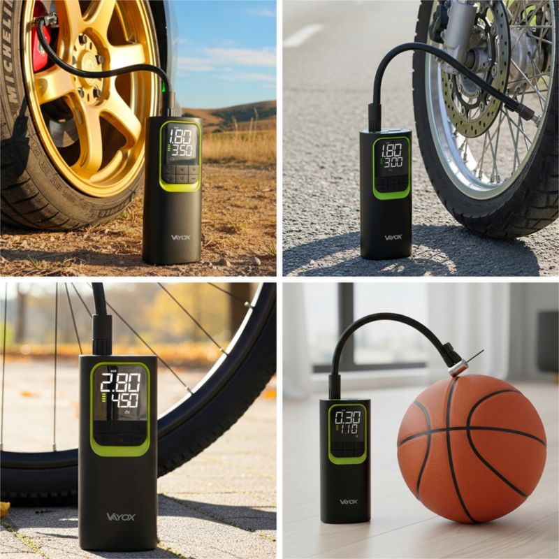 Pompka elektryczna rowerowa Vayox VA0410 akumulatorowa powerbank 8000mAh 1 szt.