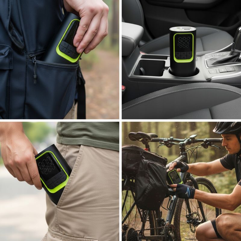 Pompka elektryczna rowerowa Vayox VA0410 akumulatorowa powerbank 8000mAh 1 szt.