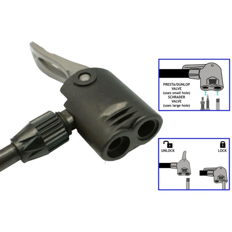 Pompka  Koopman warsztatowo rowerowa 180Psi (12Bar) z manometrem  1szt.