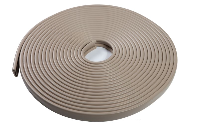 Poręcz schodowa PVC 35x8 mm QUEST, profil STANDARD antypoślizgowy, beżowy, 1 m, 1 szt.