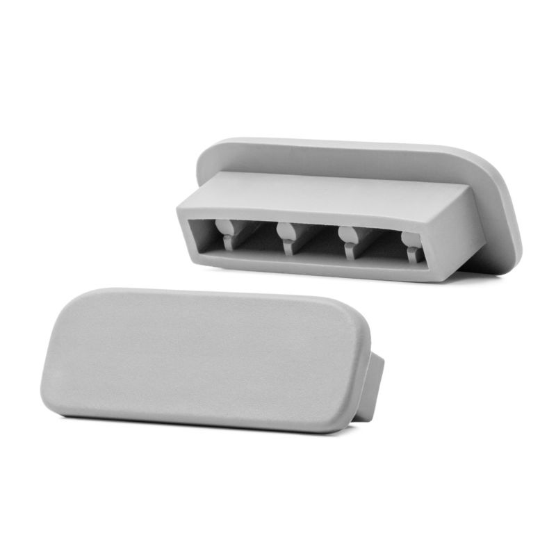 Poręcz schodowa PVC 40x8 mm QUEST, profil LUX antypoślizgowy, szaro-brązowy, 1 m, 1 szt.