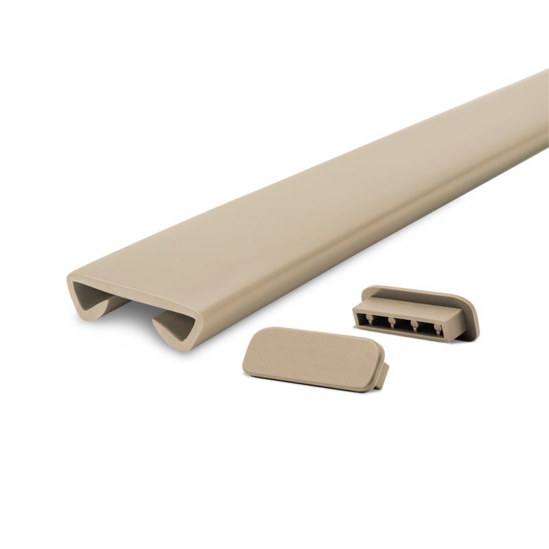 Poręcz schodowa PVC 40x8 mm QUEST, profil STANDARD antypoślizgowy, beżowy, 1 m, 1 szt.