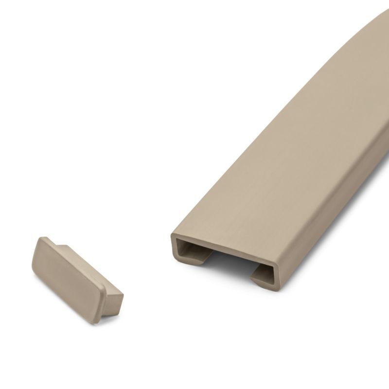 Poręcz schodowa PVC 40x8 mm QUEST, profil STANDARD antypoślizgowy, beżowy, 1 m, 1 szt.