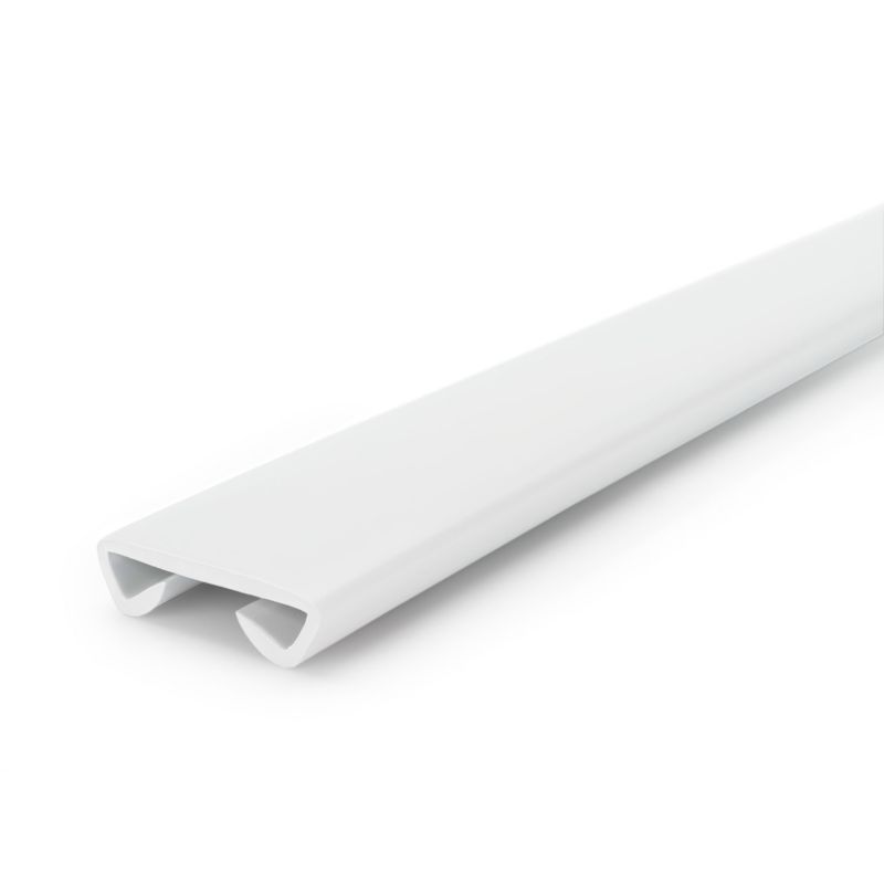 Poręcz schodowa PVC 40x8 mm QUEST, profil STANDARD antypoślizgowy, biały, 25 m, 1 szt.