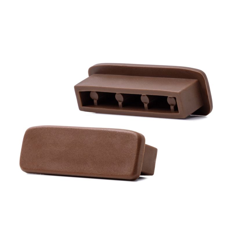 Poręcz schodowa PVC 40x8 mm QUEST, profil STANDARD antypoślizgowy, brązowy, 25 m, 1 szt.