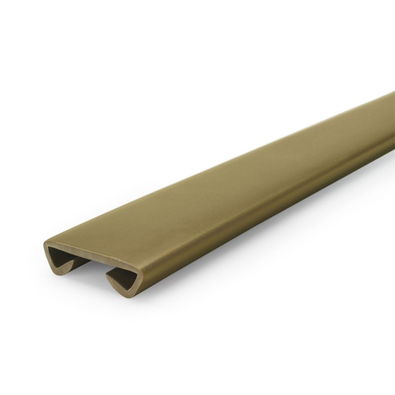 Poręcz schodowa PVC 40x8 mm QUEST, profil STANDARD antypoślizgowy, mosiężny, 25 m, 1 szt.