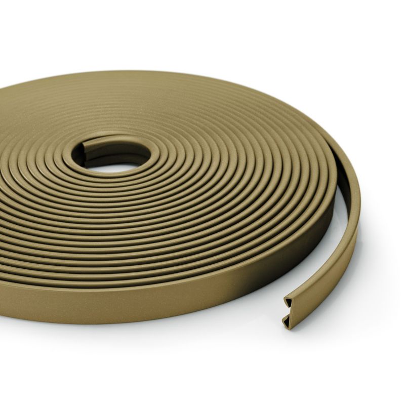 Poręcz schodowa PVC 40x8 mm QUEST, profil STANDARD antypoślizgowy, mosiężny, 25 m, 1 szt.