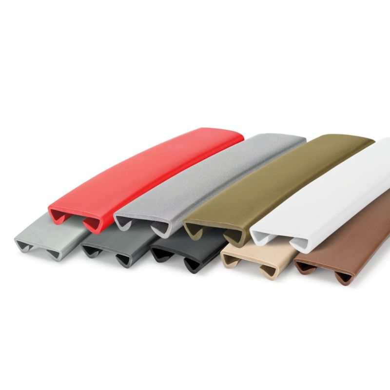 Poręcz schodowa PVC 40x8 mm QUEST, profil STANDARD antypoślizgowy, mosiężny, 25 m, 1 szt.