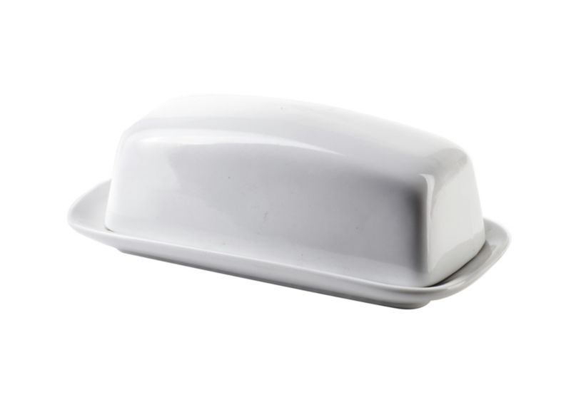 Porcelanowa Maselnica Basic 20x10,5x7,5 Biała 1szt