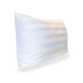 Poszewka adamaszek z bawełny 100% KAM-POL z ozdobnym paskiem 2 cm z zakładką 70x70 cm 1 szt.