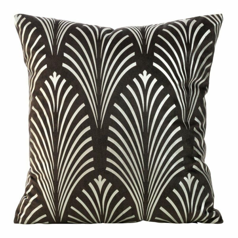 Poszewka Blink/27 Eurofirany dekoracyjna na poduszkę 45x45 cm Czarna 1 szt.