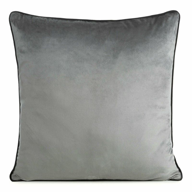 Poszewka Gaja 2 Eurofirany dekoracyjna na poduszkę 60x60 cm Stalowa Velvet 1 szt.