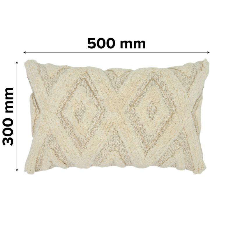 Poszewka GoodHome Berber 30 x 50 cm beżowa