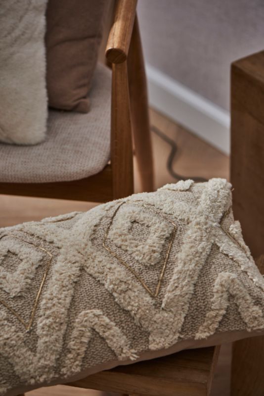 Poszewka GoodHome Berber 30 x 50 cm beżowa