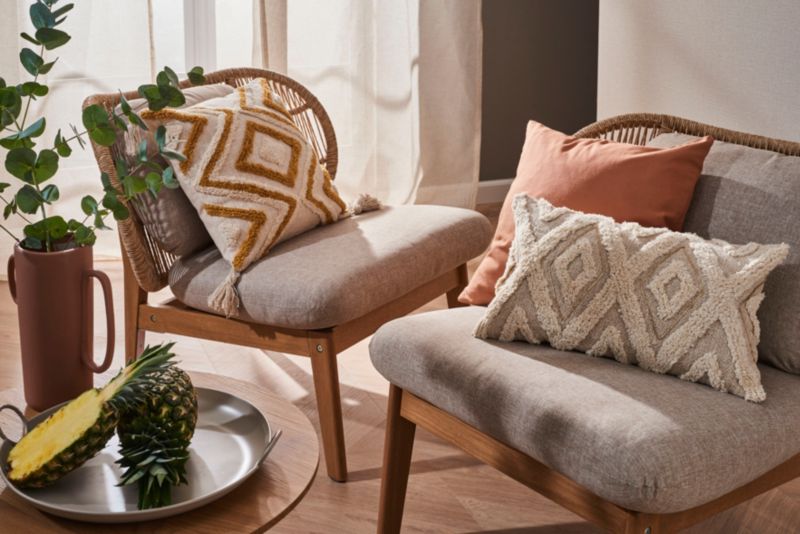 Poszewka GoodHome Berber 30 x 50 cm beżowa