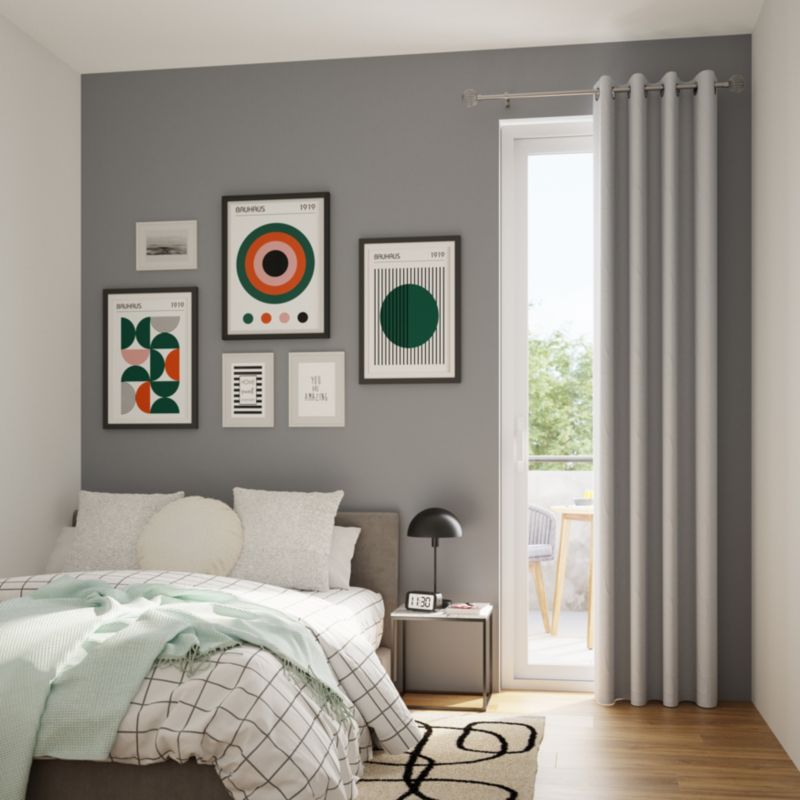 Poszewka GoodHome Bouclette 45 x 45 biała
