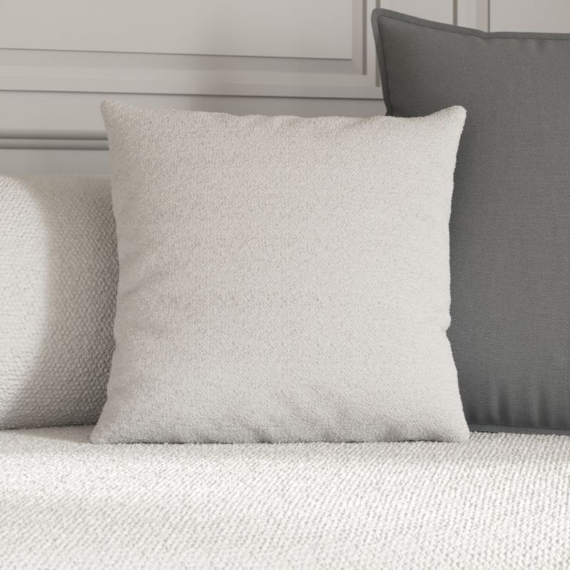 Poszewka GoodHome Bouclette 45 x 45 biała