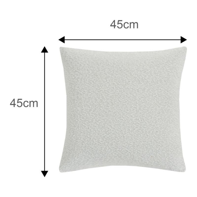 Poszewka GoodHome Bouclette 45 x 45 biała