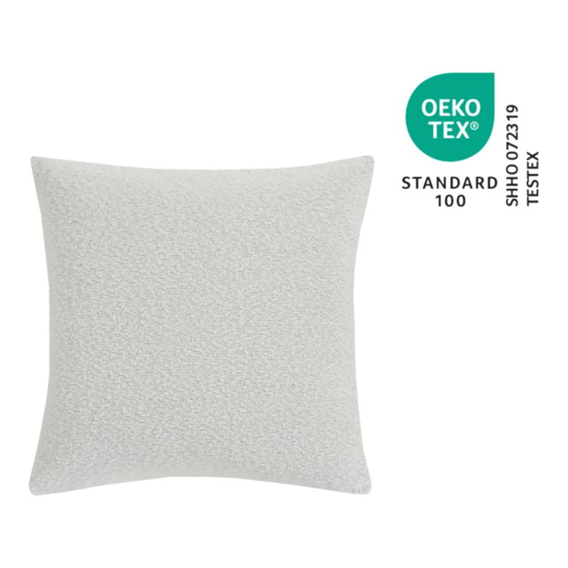 Poszewka GoodHome Bouclette 45 x 45 biała