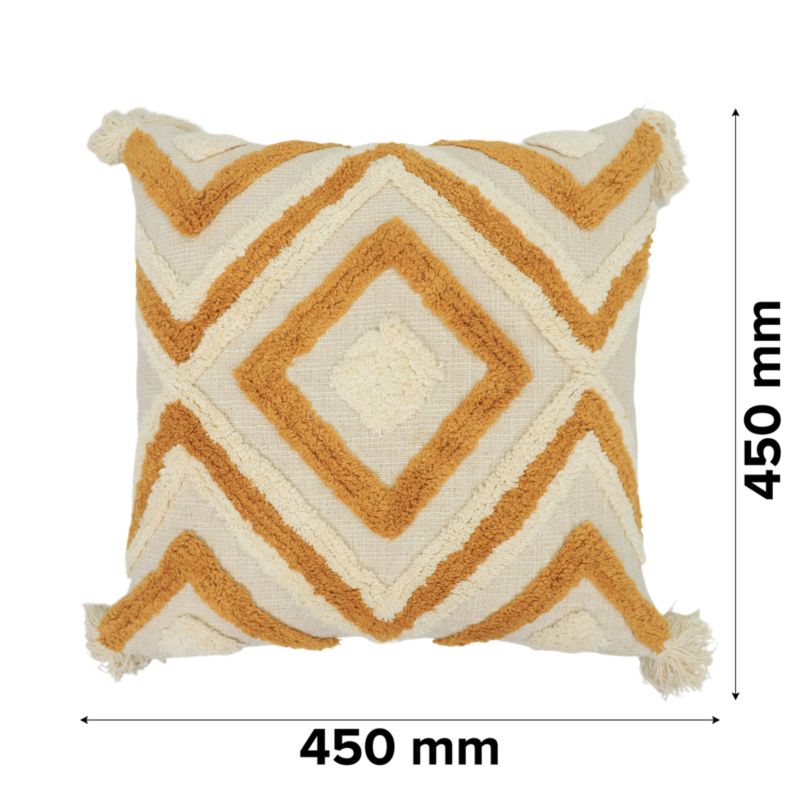 Poszewka GoodHome Diamond 45 x 45 cm toffi