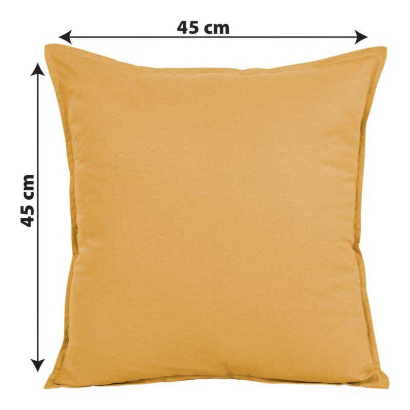 Poszewka GoodHome Hiva 45 x 45 cm ciemnobeżowa