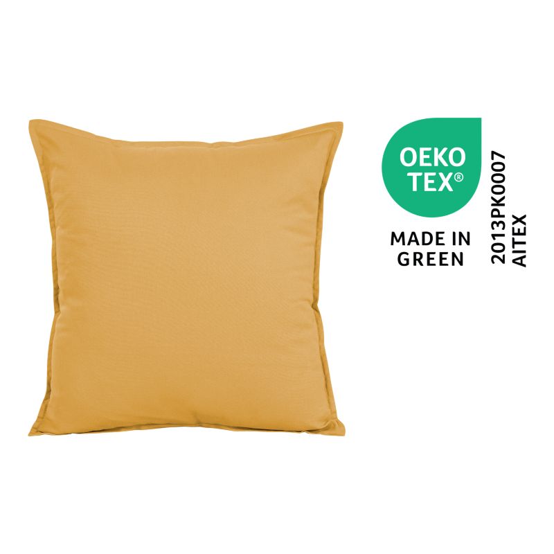 Poszewka GoodHome Hiva 45 x 45 cm ciemnobeżowa
