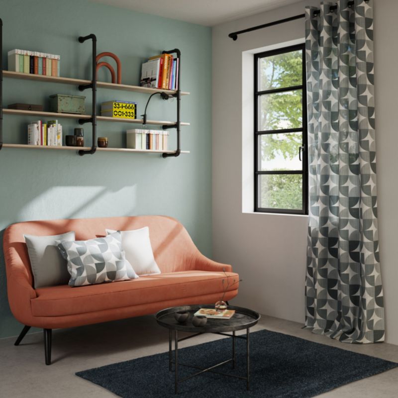 Poszewka GoodHome Hiva 45 x 45 cm szara