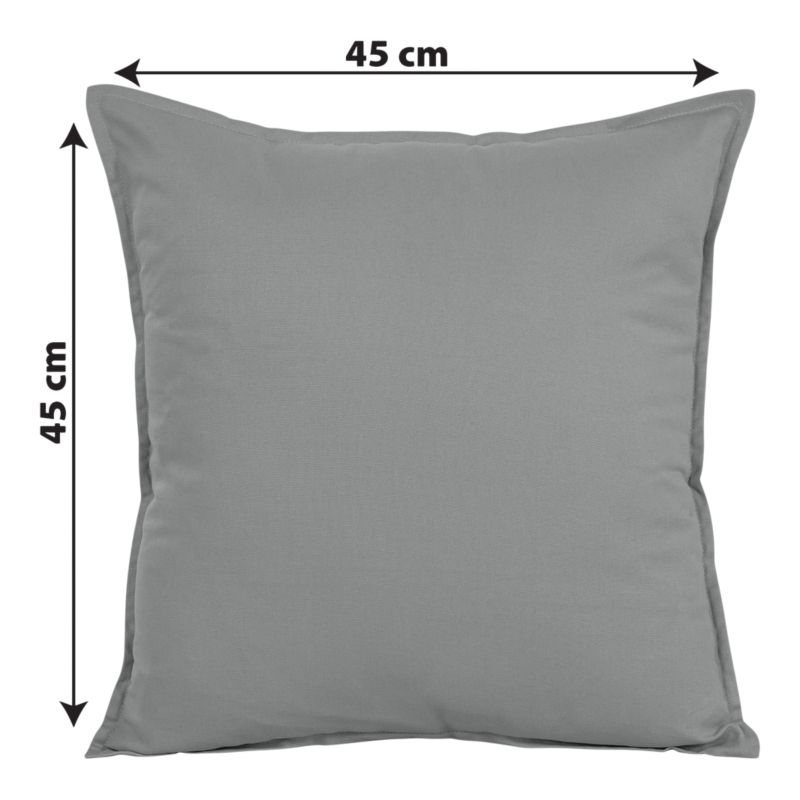 Poszewka GoodHome Hiva 45 x 45 cm szara