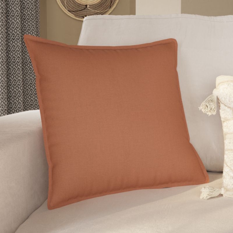 Poszewka GoodHome Hiva 45 x 45 cm terakota