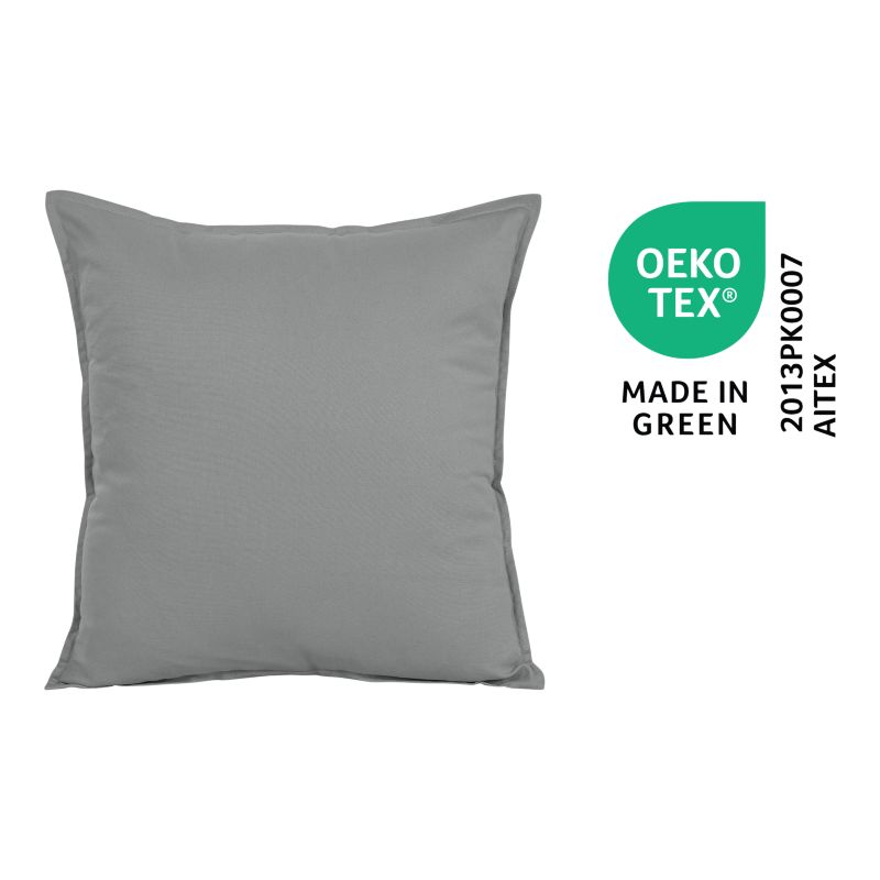 Poszewka GoodHome Hiva bawełniana 60 x 60 szara