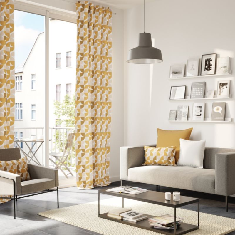 Poszewka GoodHome wzór 40 x 60 cm bawełniana orcha