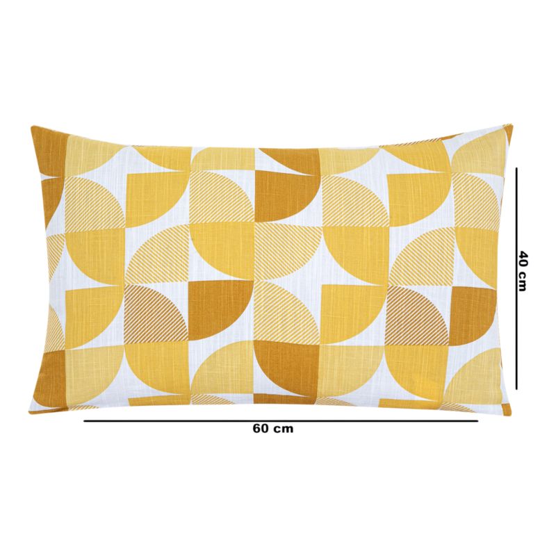 Poszewka GoodHome wzór 40 x 60 cm bawełniana orcha