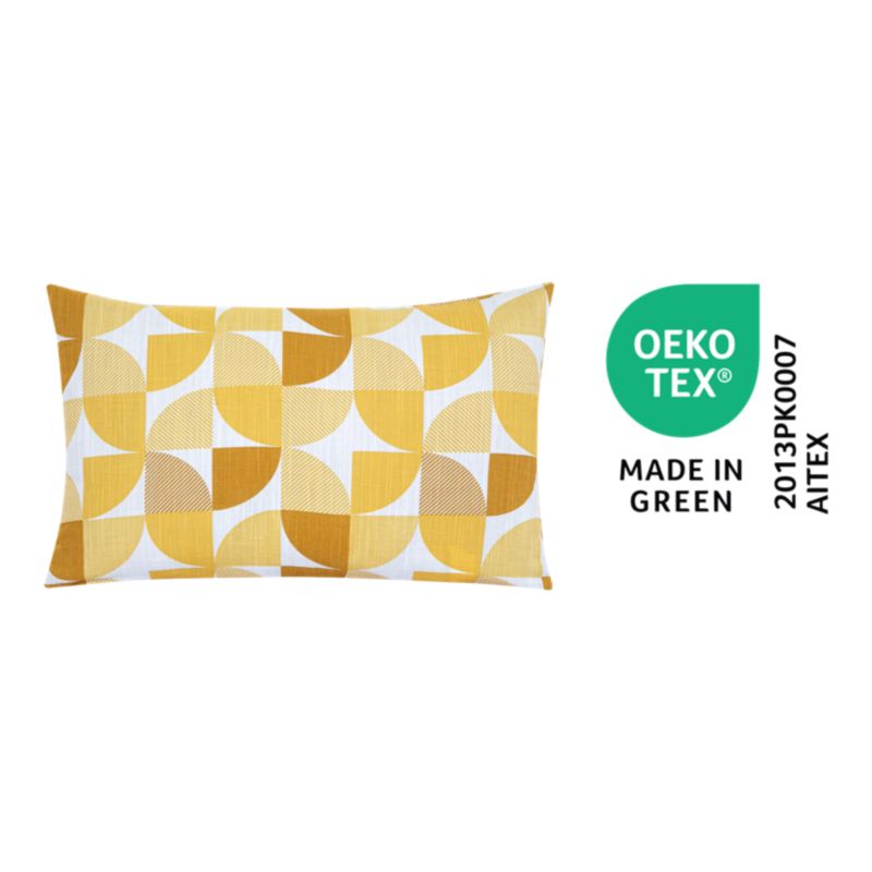 Poszewka GoodHome wzór 40 x 60 cm bawełniana orcha