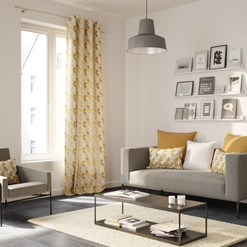 Poszewka GoodHome wzór 40 x 60 cm bawełniana orcha
