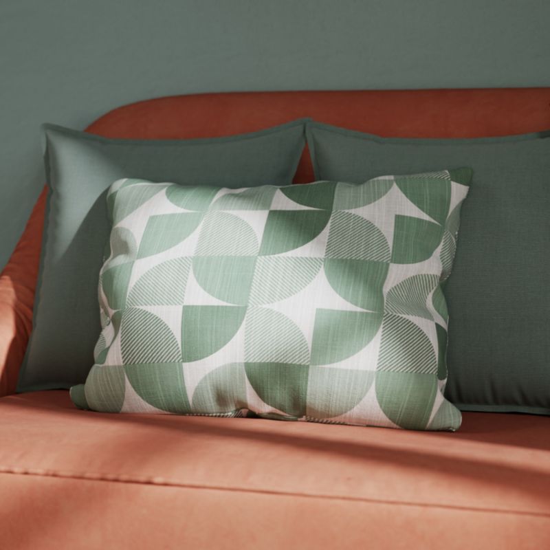 Poszewka GoodHome wzór 40 x 60 zielona