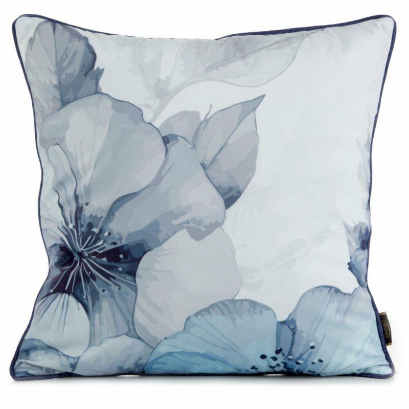 Poszewka Velvet/132 Eurofirany dekoracyjna na poduszkę 45x45 cm Kwiaty 1 szt.