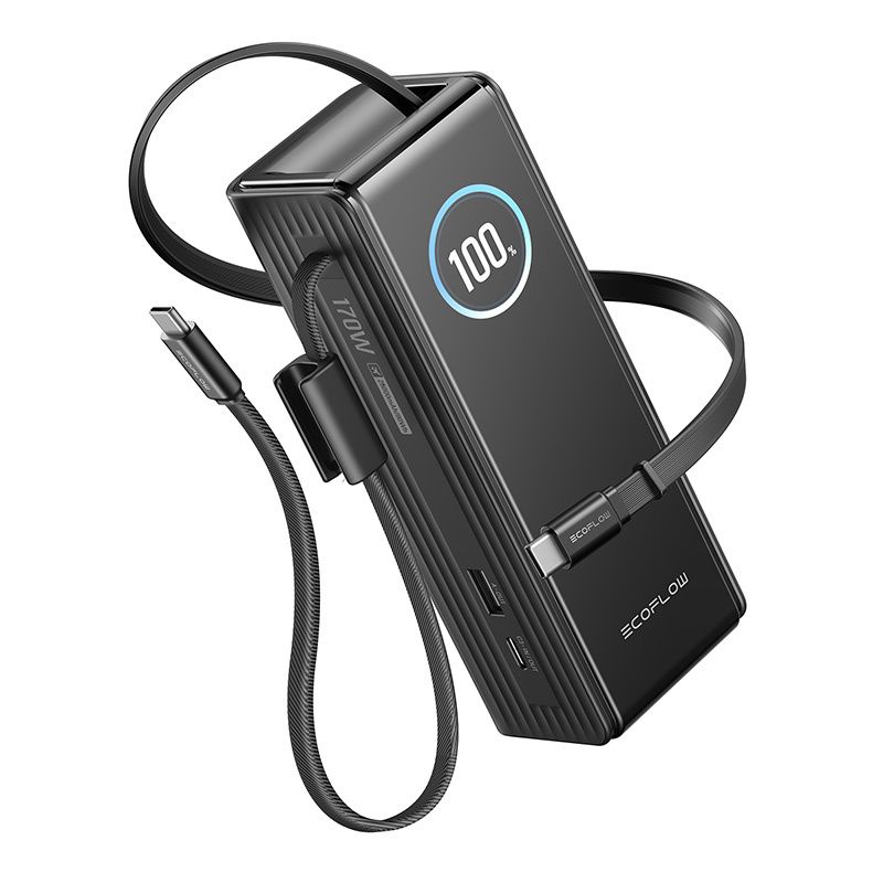 Powerbank ECOFLOW RAPID 25000mAh 170W wbudowane kable 100W 1 szt.