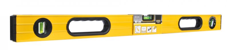 Poziomica Home Tools 80cm 3 libelle frezowana uchwyty regulowany kąt libelli - etykieta - 1 szt.