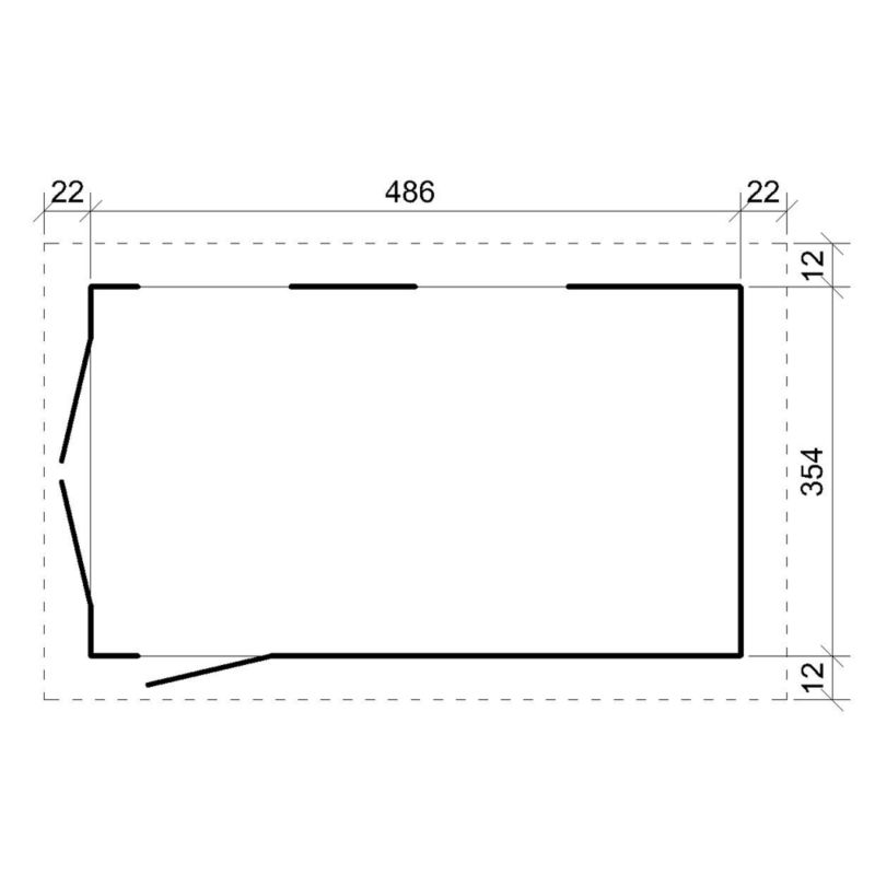 Premium quality garaż Timbela M991B-TUNDRA GREY 17 m² konstrukcja z paneli LP Smartside 1 szt.