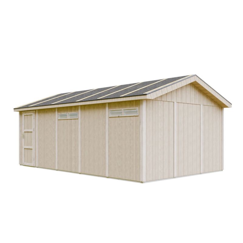 Premium quality garaż Timbela M992B 21 m² konstrukcja z paneli LP Smartside 1 szt.