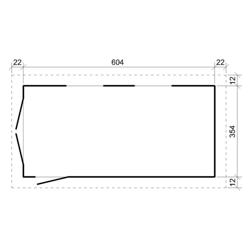 Premium quality garaż Timbela M992B 21 m² konstrukcja z paneli LP Smartside 1 szt.