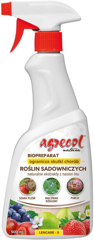 Preparat Agrecol Lencare-s ograniczający skutki chorób na roślinach sadowniczych 0,5 l