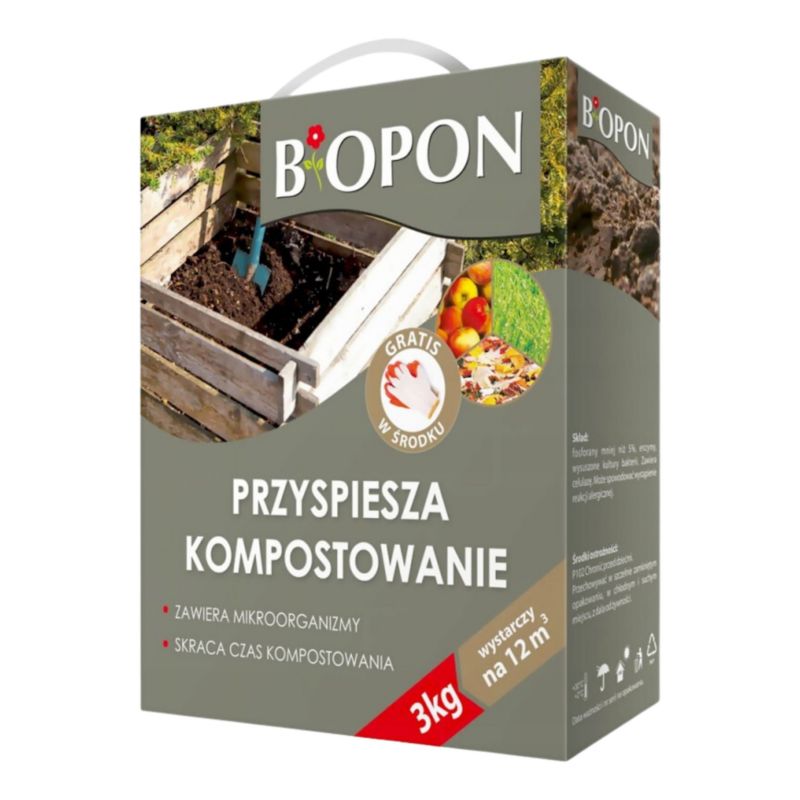Preparat Do Kompostowania Biopon Przyspieszający Rozkład 3 kg 1szt.