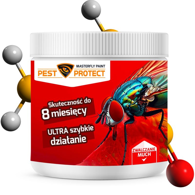 Preparat na Muchy PEST PROTECT 25g Środek Proszek na Zewnątrz do Domu, na Tarasie, 1szt.