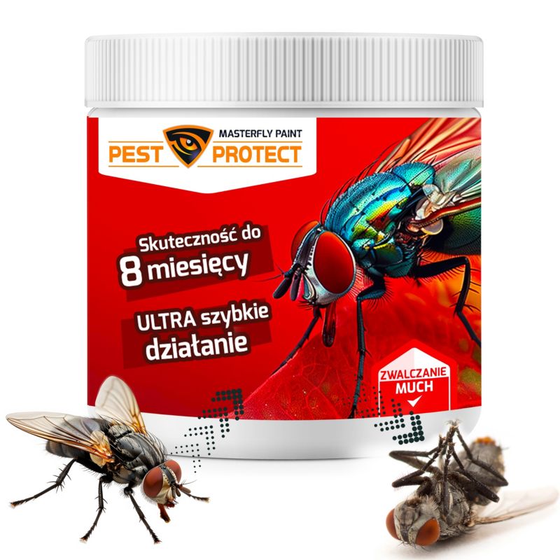 Preparat na Muchy PEST PROTECT 25g Środek Proszek na Zewnątrz do Domu, na Tarasie, 1szt.
