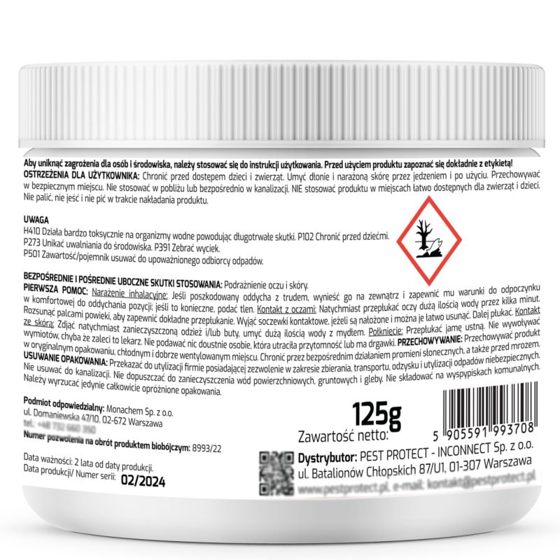 Preparat na Muchy PEST PROTECT 25g Środek Proszek na Zewnątrz do Domu, na Tarasie, 1szt.