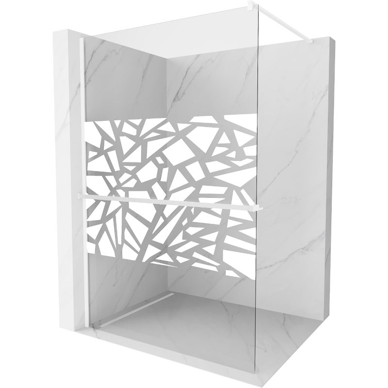Produkt prysznicowy Mexen Kioto+ biały wzór 110x200 cm 800-110-121-20-85 1 szt.