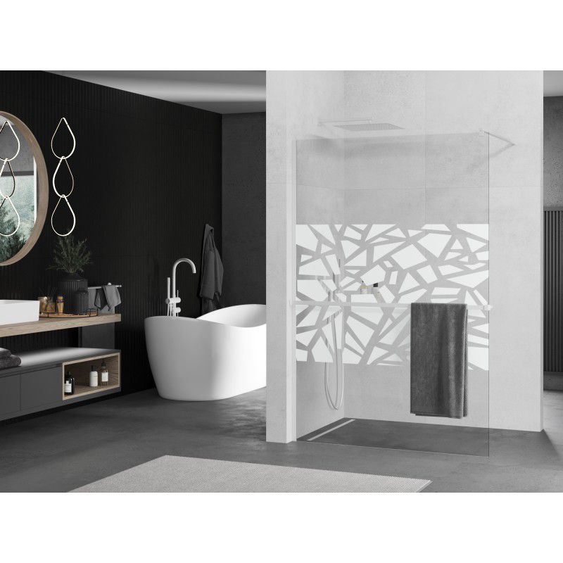 Produkt prysznicowy Mexen Kioto+ biały wzór 110x200 cm 800-110-121-20-85 1 szt.